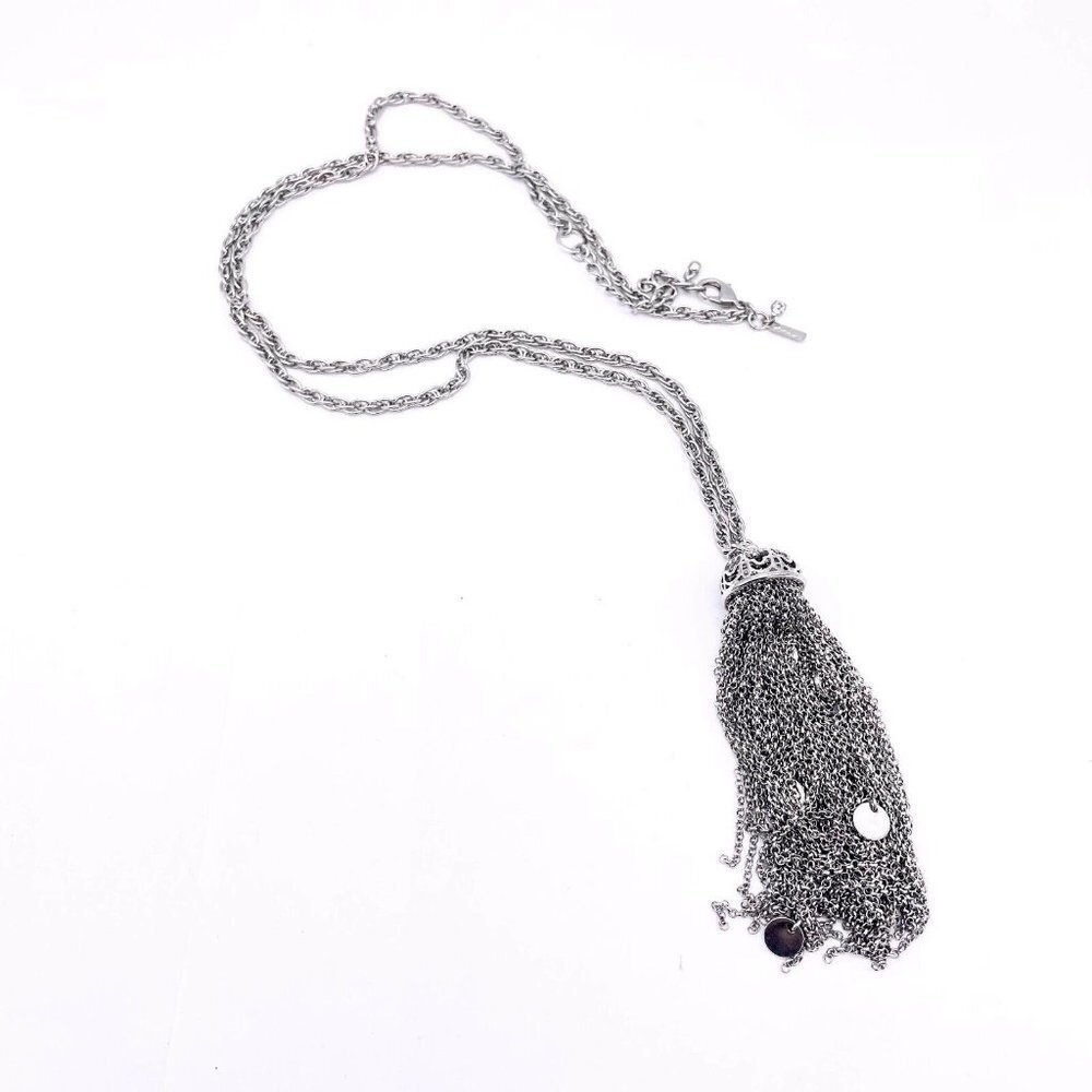I Am Women Fashion Jewelry Chain Style Charm Drop Tassel Long Necklace Size 36"